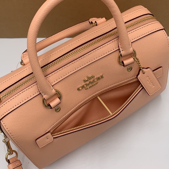 COACH ROWAN SATCHEL COLOR:
Gold/Faded Blush - Picture 6 of 16